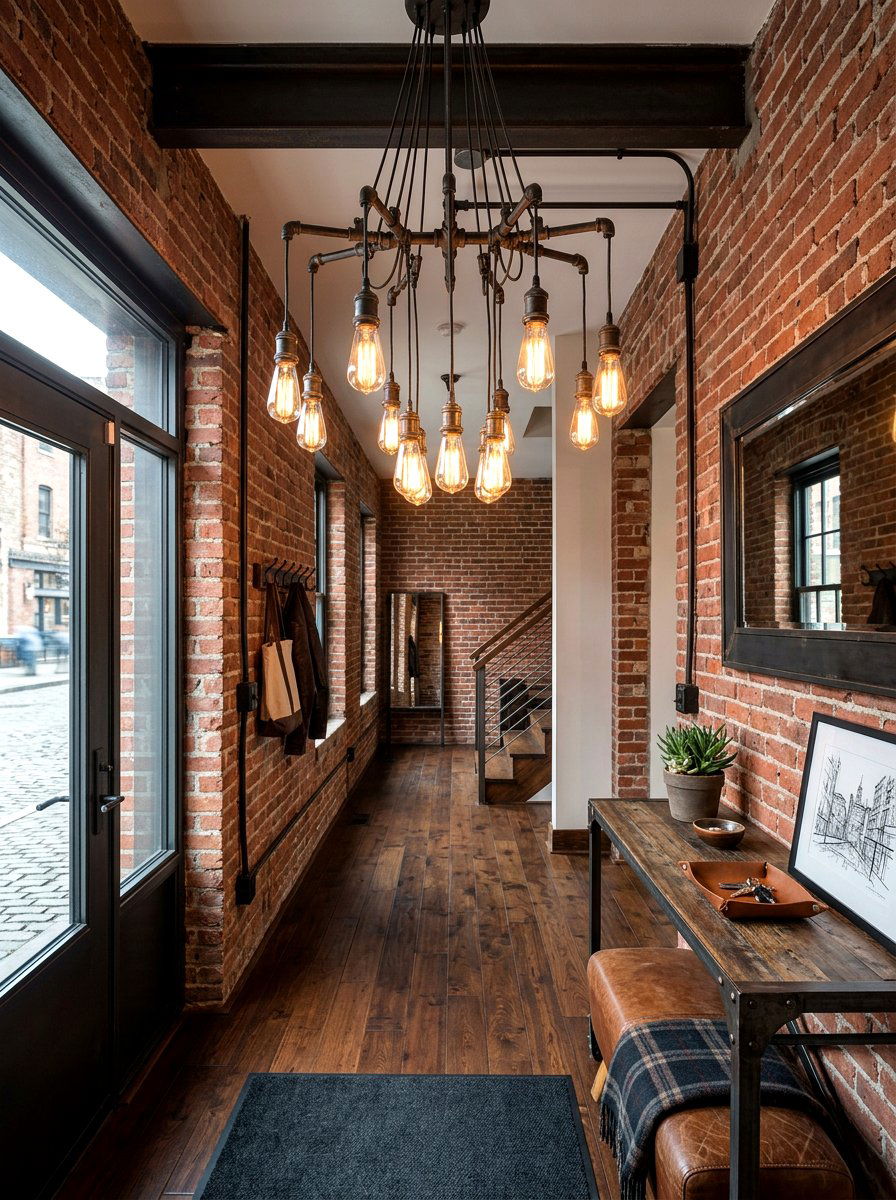 Industrial Edison Bulb Chandelier - 25 Spring Foyer Chandelier Ideas
