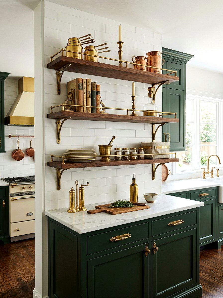 Industrial Kitchen Shelf Spring Touch - 25 Spring Open Kitchen Shelf Ideas