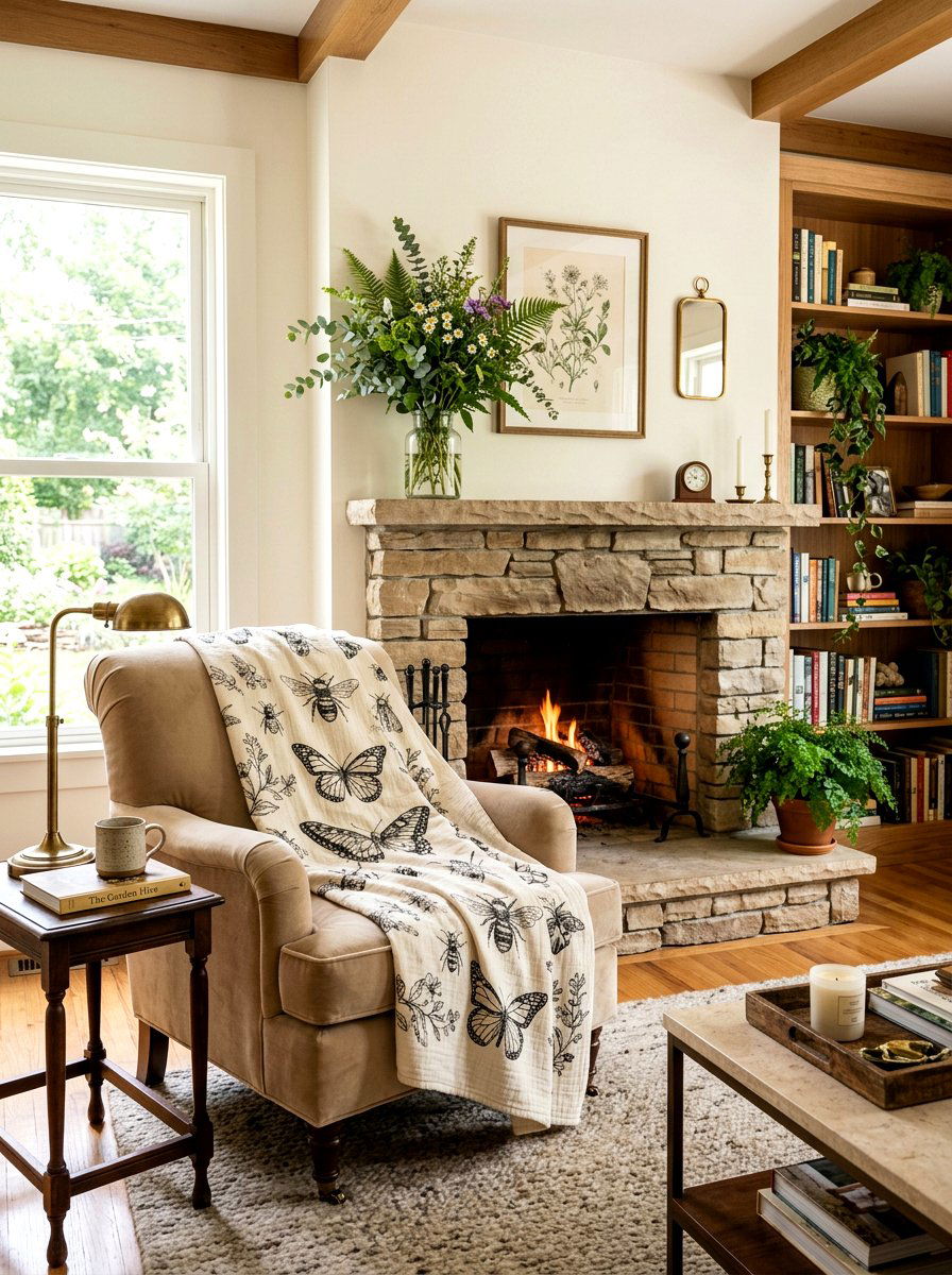 Insect Print Throw Blankets - 25 Spring Insect Decor Ideas