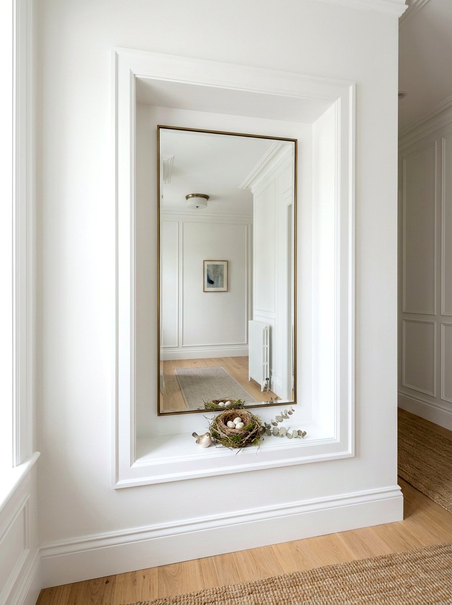Inset Wall Mirror - 25 Spring Foyer Mirror Ideas