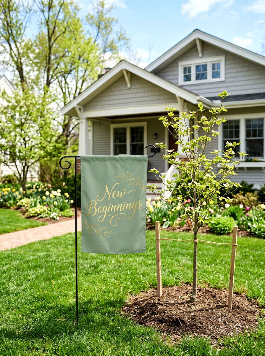 Inspirational Spring Quote Flag - 25 Spring Yard Flag Ideas
