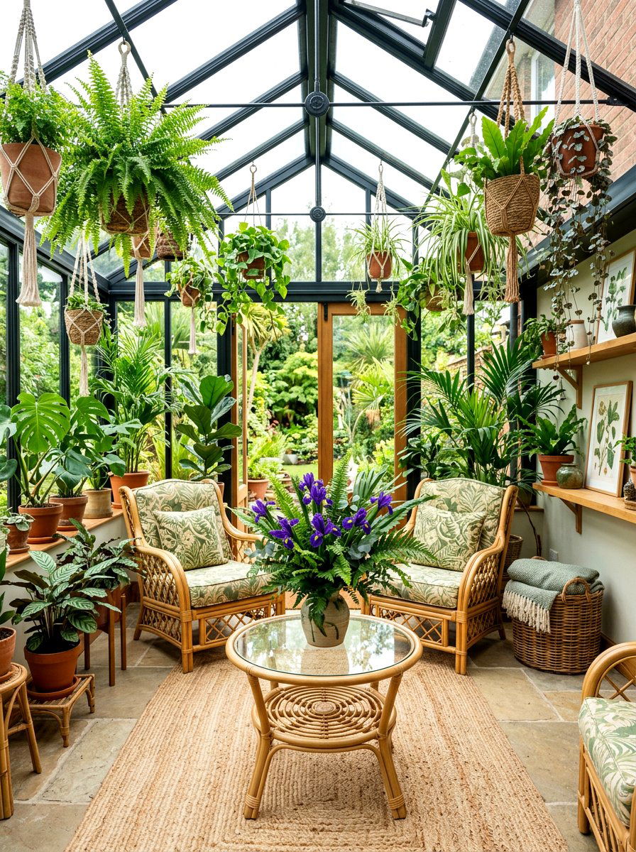 Iris Fern Leaf Design - 25 Spring Iris Arrangement Ideas