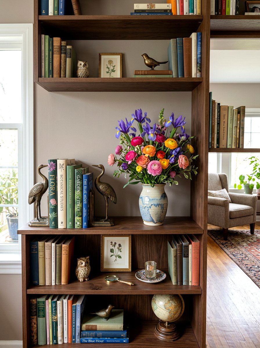 Iris Ranunculus Cluster - 25 Spring Iris Arrangement Ideas