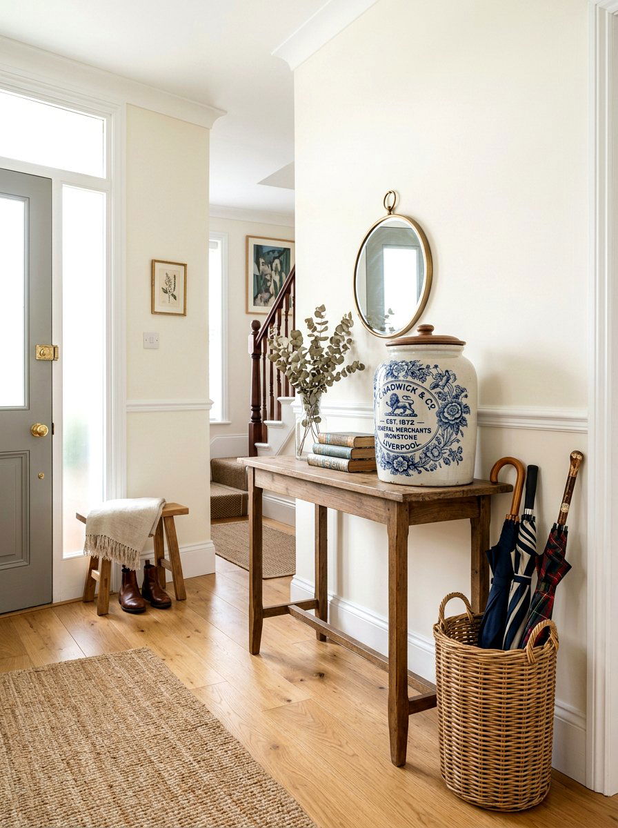 Ironstone jar entryway decor - 25 Spring Ironstone Decor Ideas