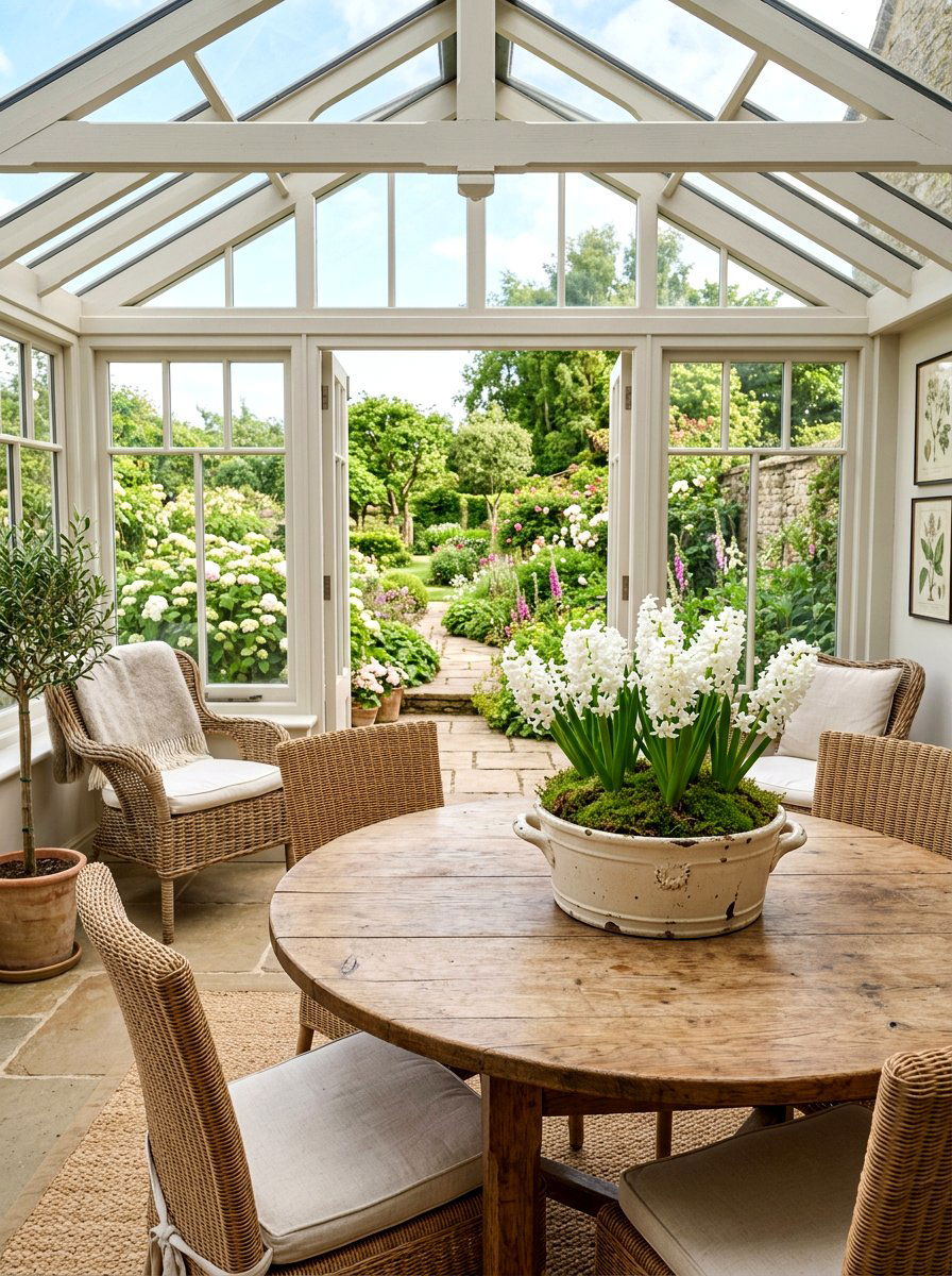 Ironstone milk pan spring bulb planter - 25 Spring Ironstone Decor Ideas