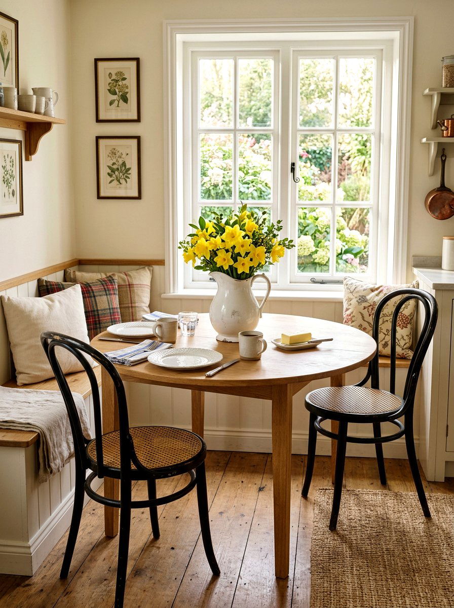 Ironstone pitcher centerpiece - 25 Spring Vintage Decor Ideas