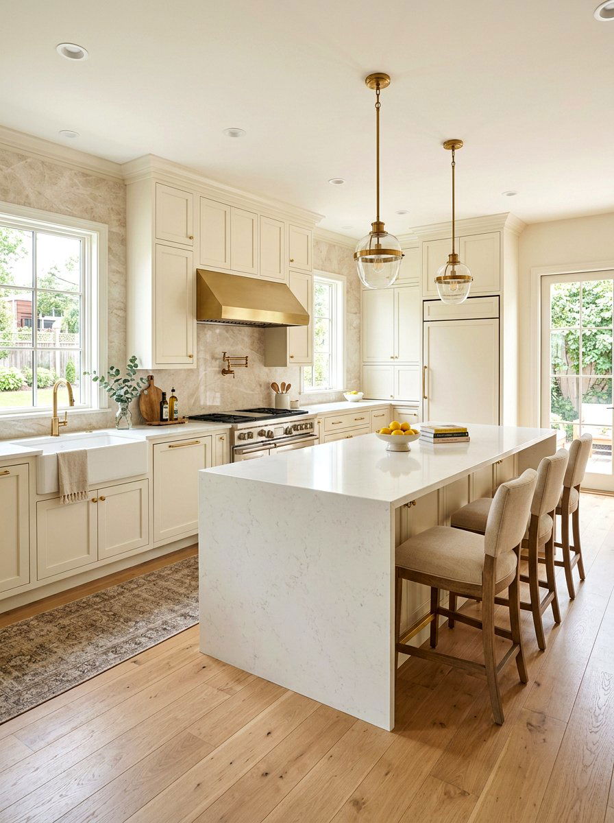 Ivory kitchen - 25 Spring Cream Decor Ideas