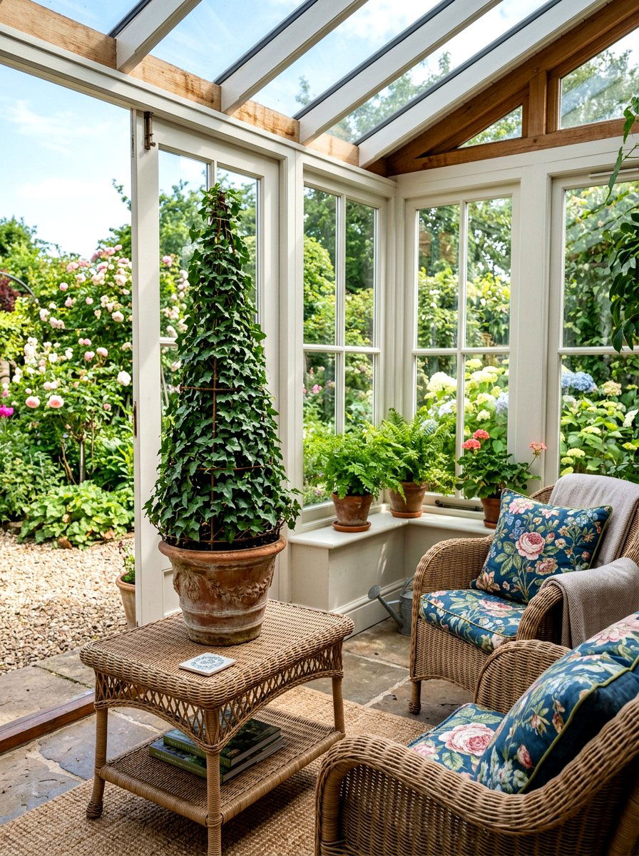 Ivy Cone Topiary - 25 Spring Topiary Ideas