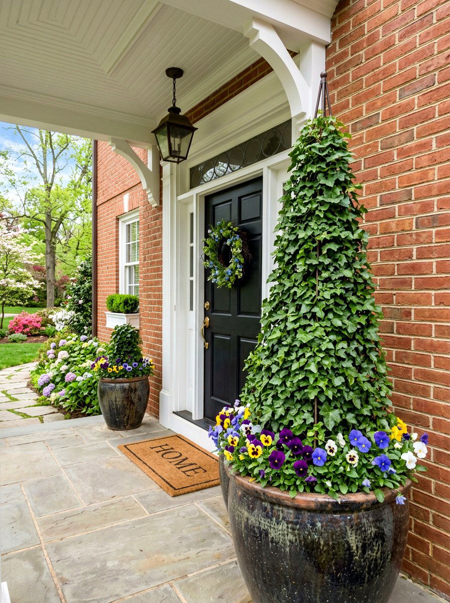 Ivy Pyramid For Porch - 25 Spring Ivy Topiary Ideas