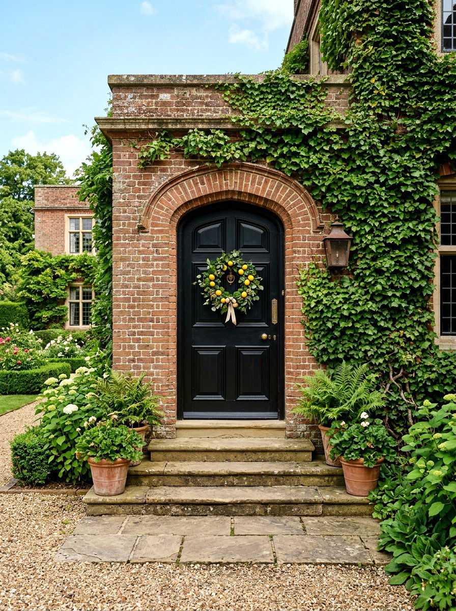Ivy and lemon wreath - 25 Spring Lemon Wreath Ideas