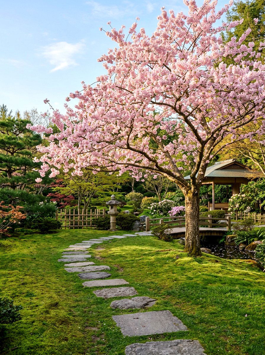 Japanese Cherry Blossom - 25 Spring Flowering Tree Ideas