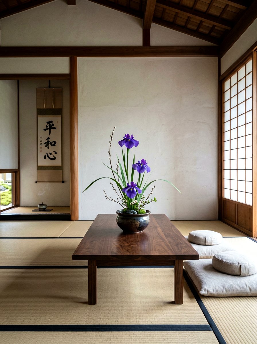 Japanese Ikebana Iris - 25 Spring Iris Arrangement Ideas