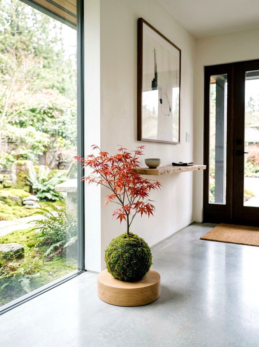 Japanese Maple Kokedama - 25 Spring Kokedama Ideas