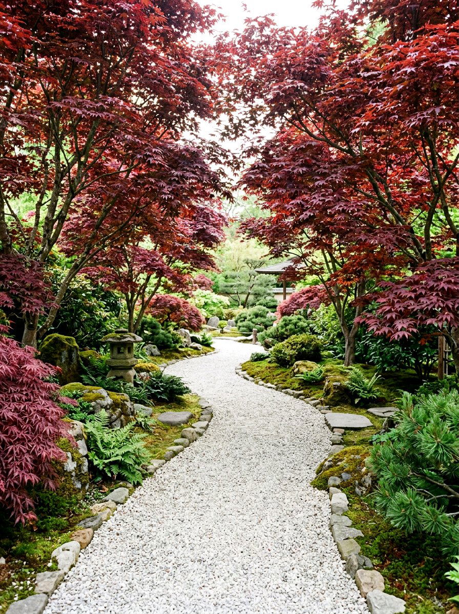 Japanese maple walkway - 25 Spring Entryway Walkway Ideas