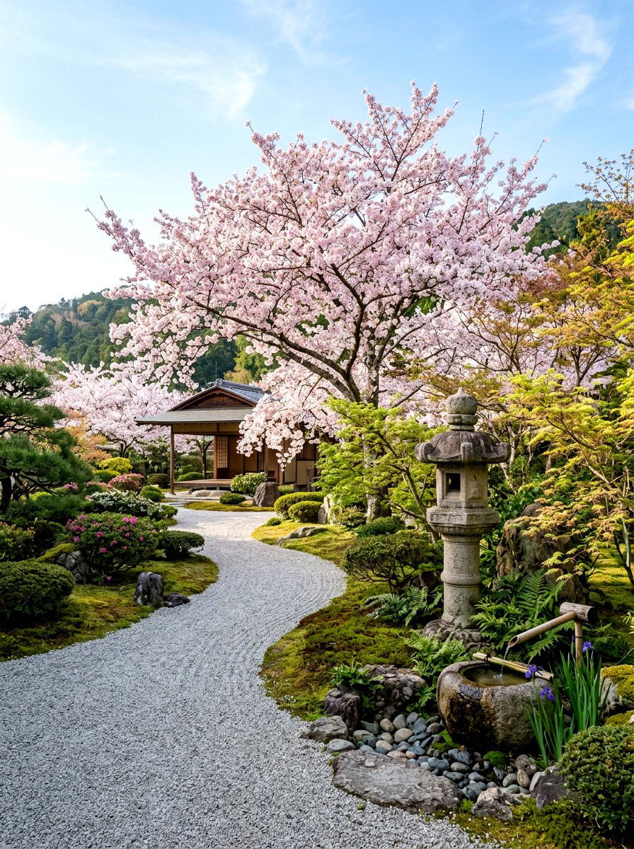 Japanese sakura garden - 25 Spring Cherry Blossom Ideas