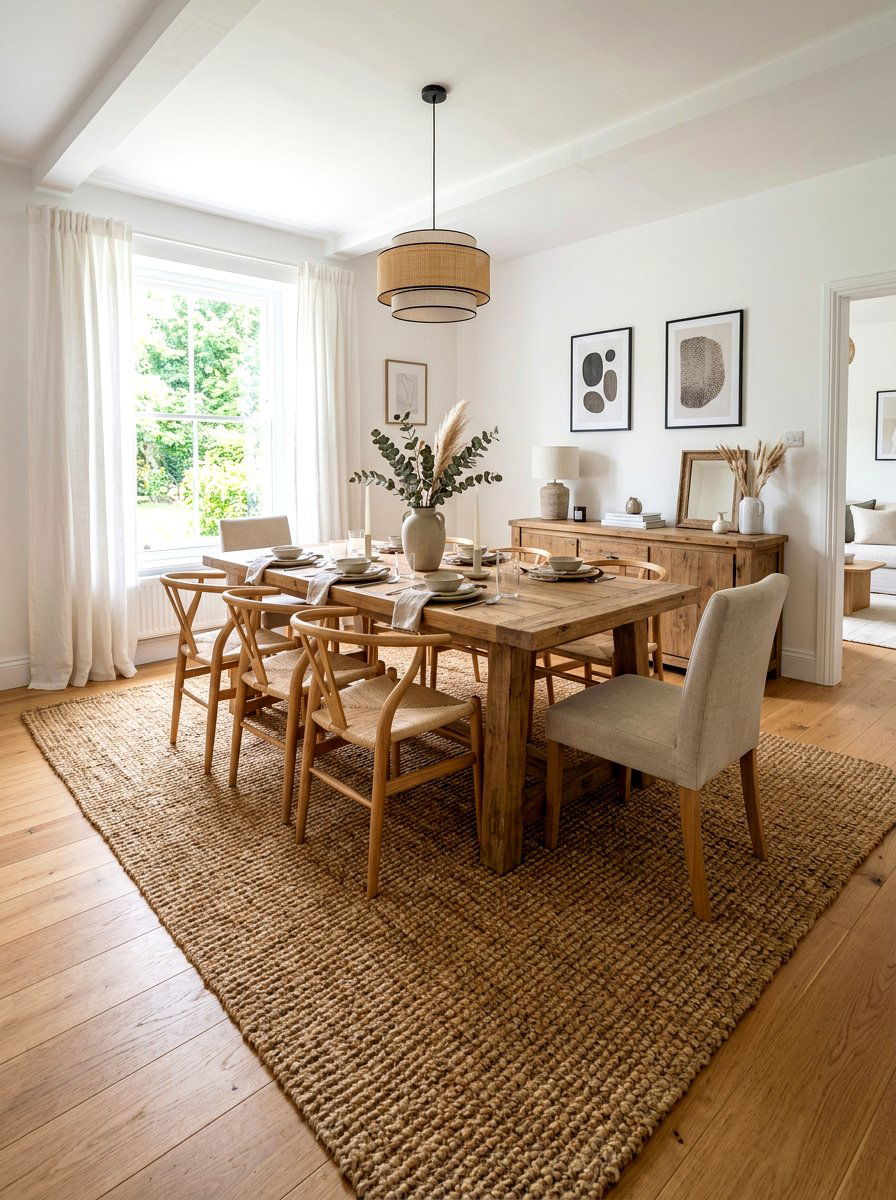 Jute Area Rug - 25 Spring Woven Decor Ideas