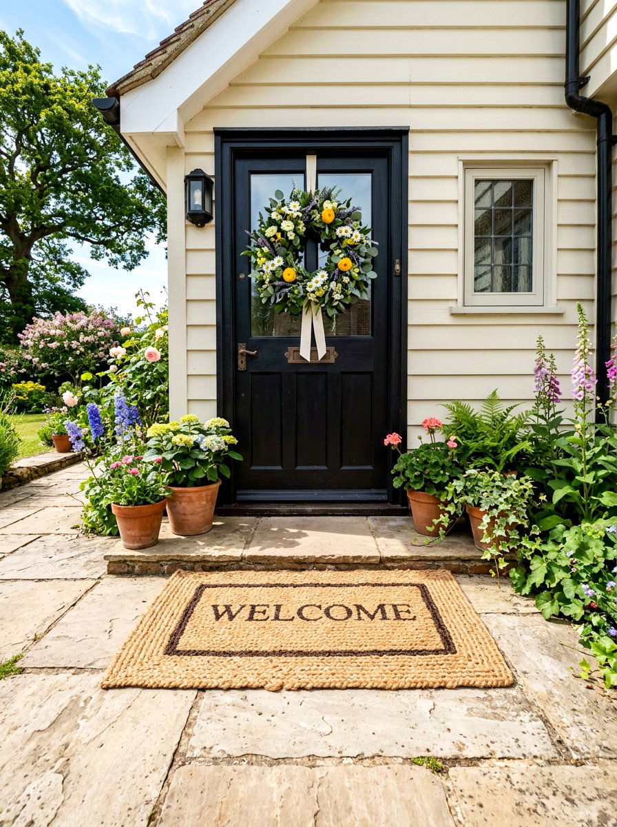 Jute Doormat - 25 Spring Woven Decor Ideas