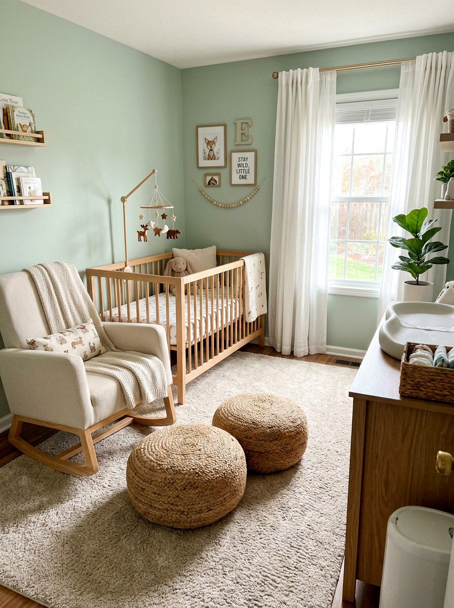 Jute Floor Pouf - 25 Spring Jute Decor Ideas