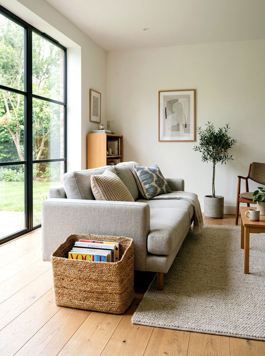 Jute Magazine Rack - 25 Spring Jute Decor Ideas