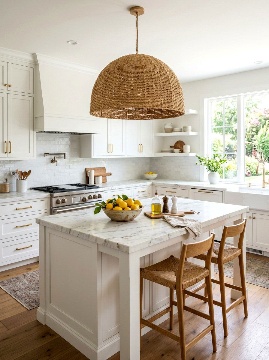 Jute Pendant Light - 25 Spring Jute Decor Ideas