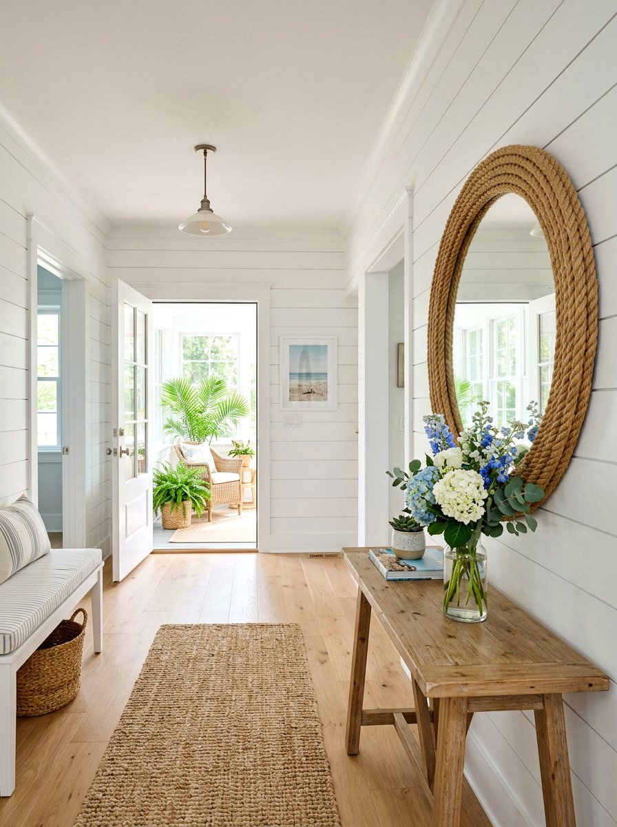 Jute Rope Mirror - 25 Spring Jute Decor Ideas