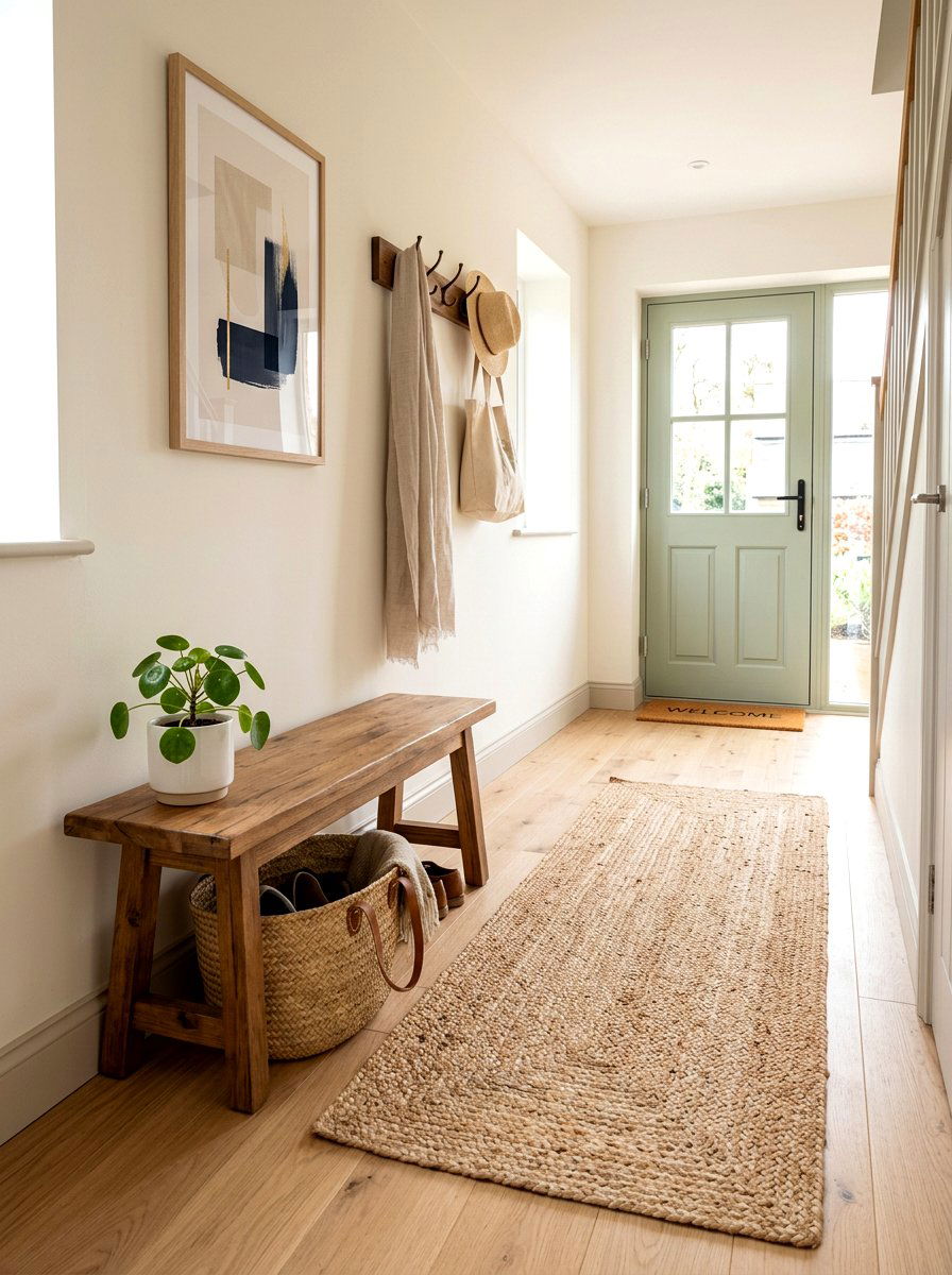 Jute Runner Entryway - 25 Spring Boho Decor Ideas
