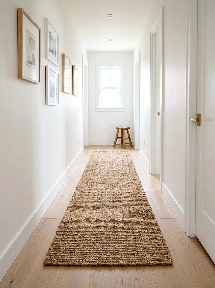 Jute Runner Hallway - 25 Spring Neutral Decor Ideas