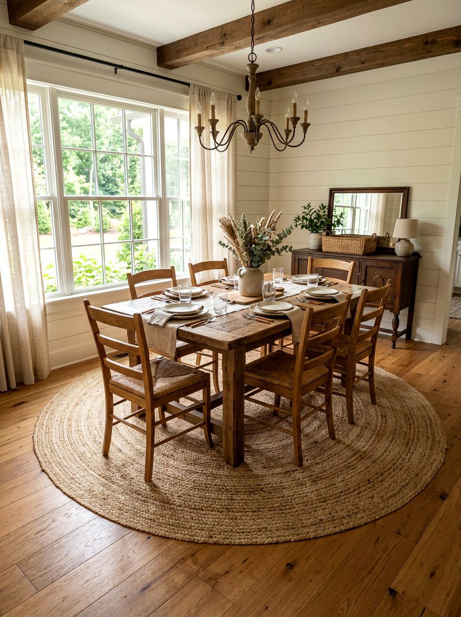 Jute area rug - 25 Spring Gazebo Decor Ideas