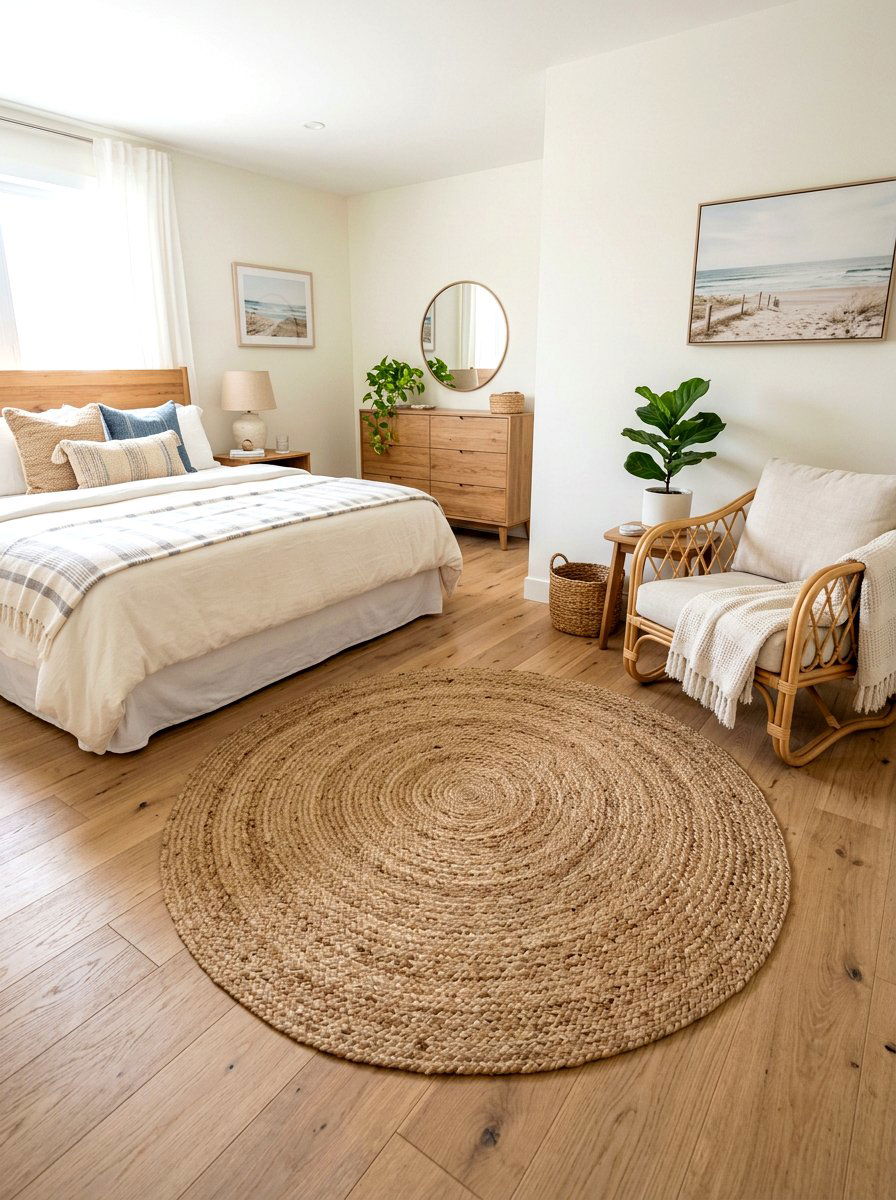 Jute bedroom rug - 25 Spring Master Bedroom Decor Ideas