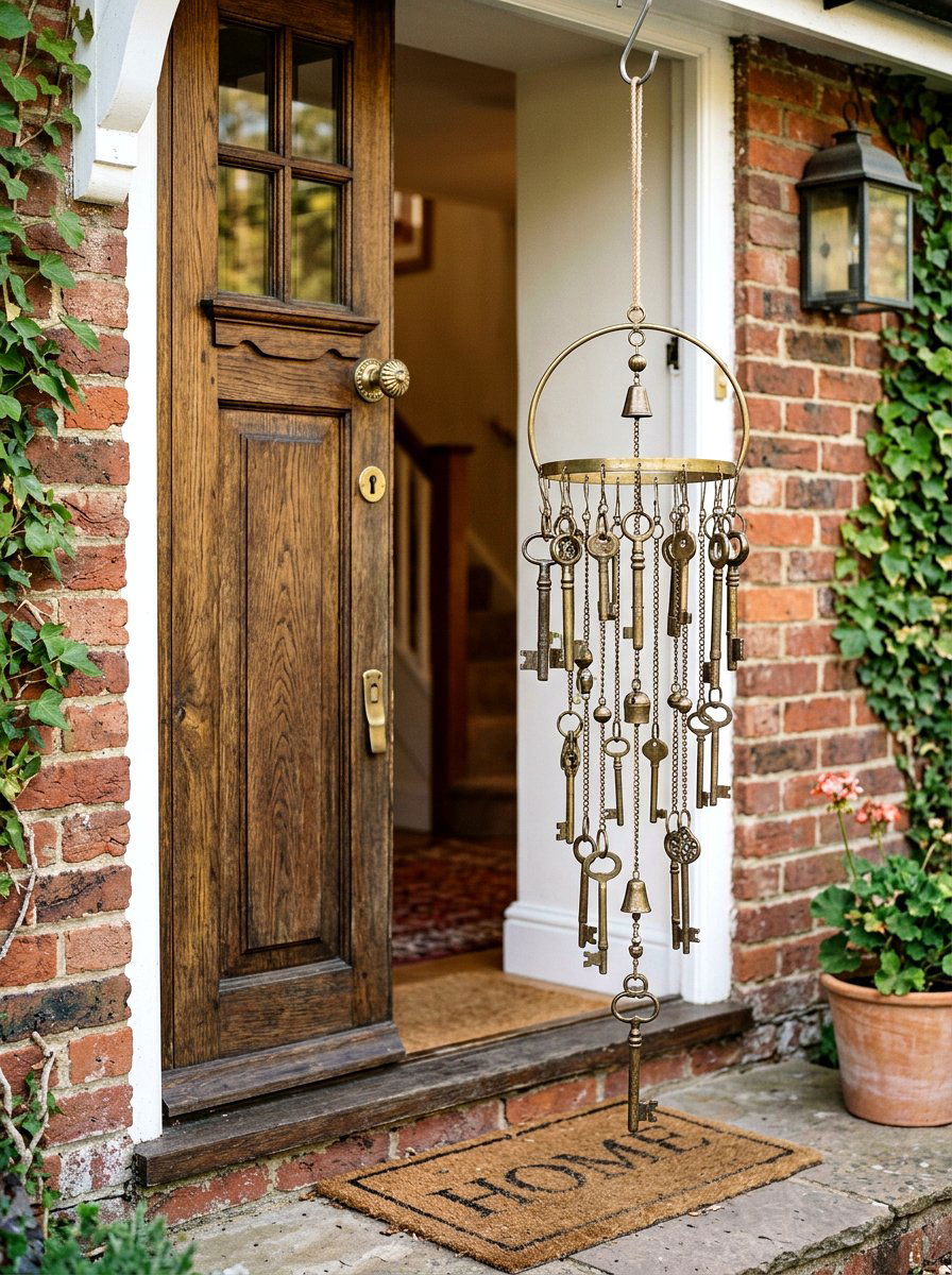 Key wind chime - 25 Spring DIY Wind Chime Ideas