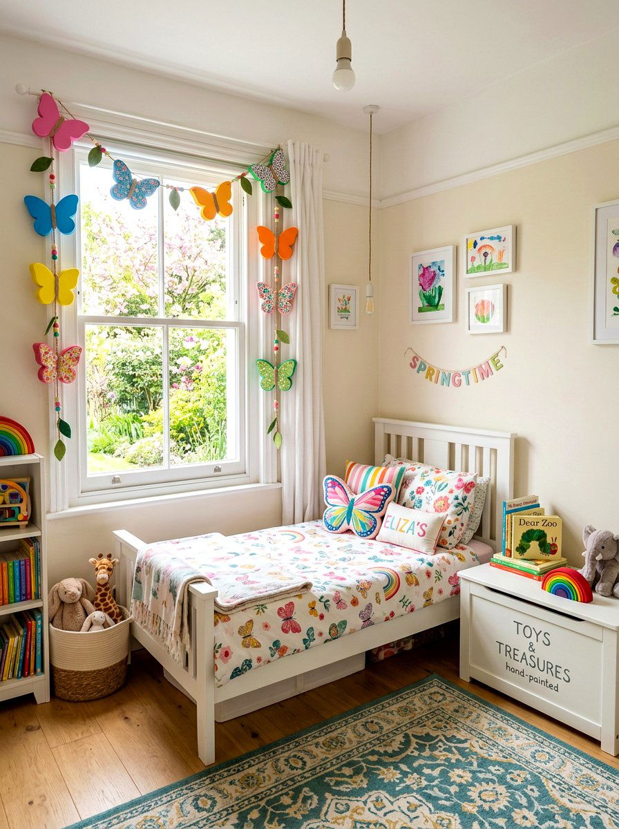 Kids Bedroom Butterfly Garland - 25 Spring Butterfly Garland Ideas