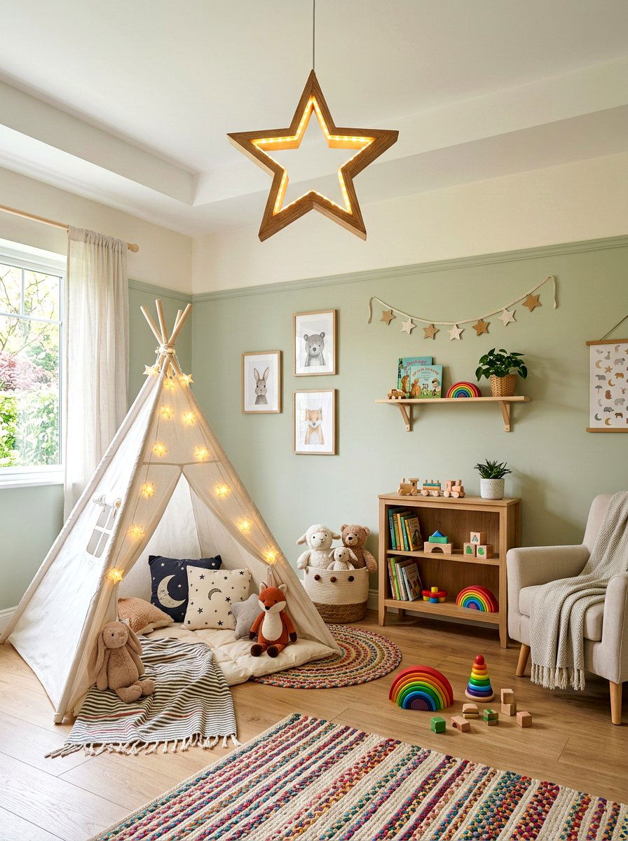 Kids Bedroom Star Light - 25 Spring String Light Ideas