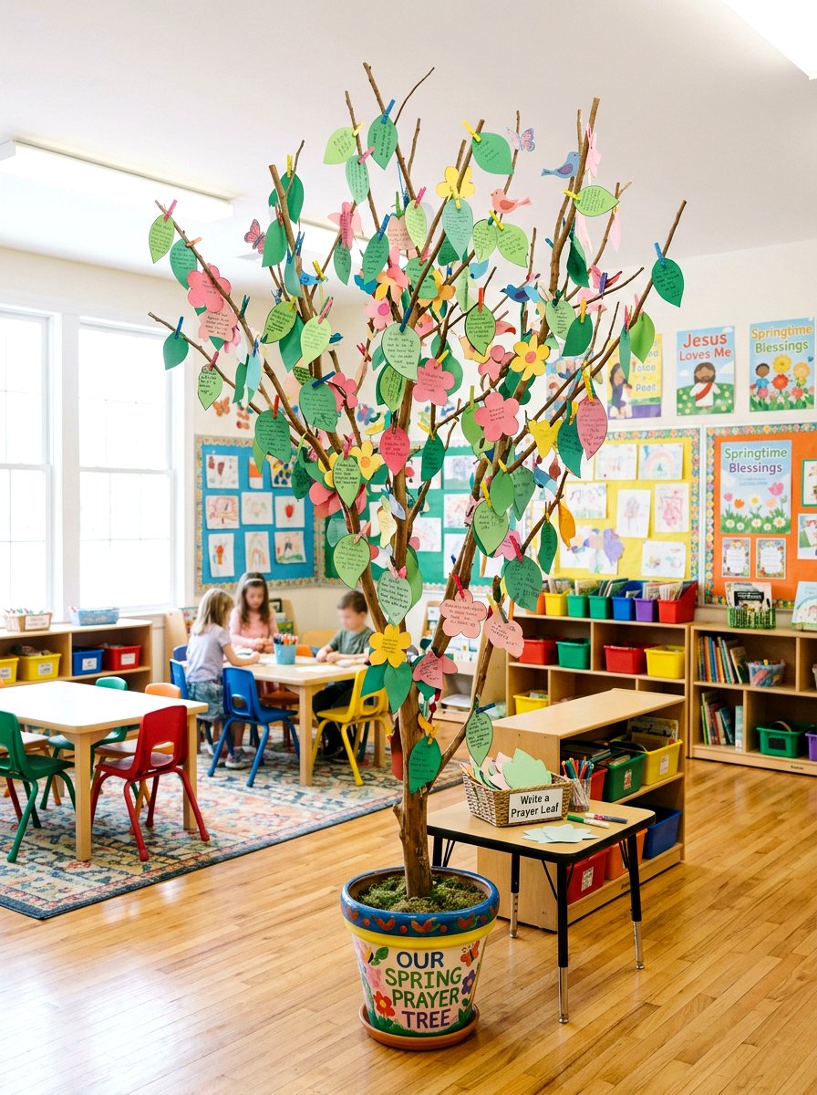 Kids Church Spring Tree - 25 Spring Church Decor Ideas