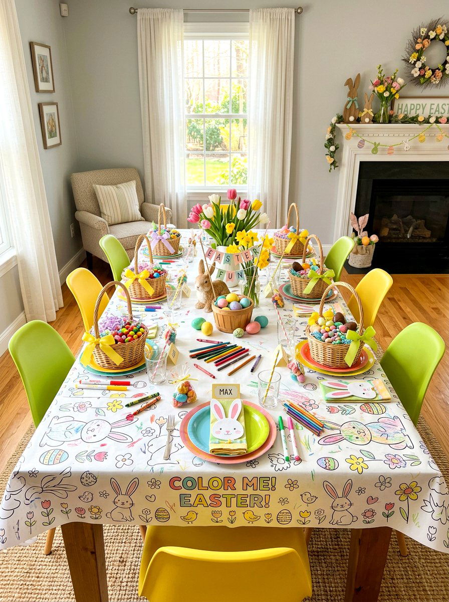 Kids Easter Table - 25 Spring Table Setting Ideas