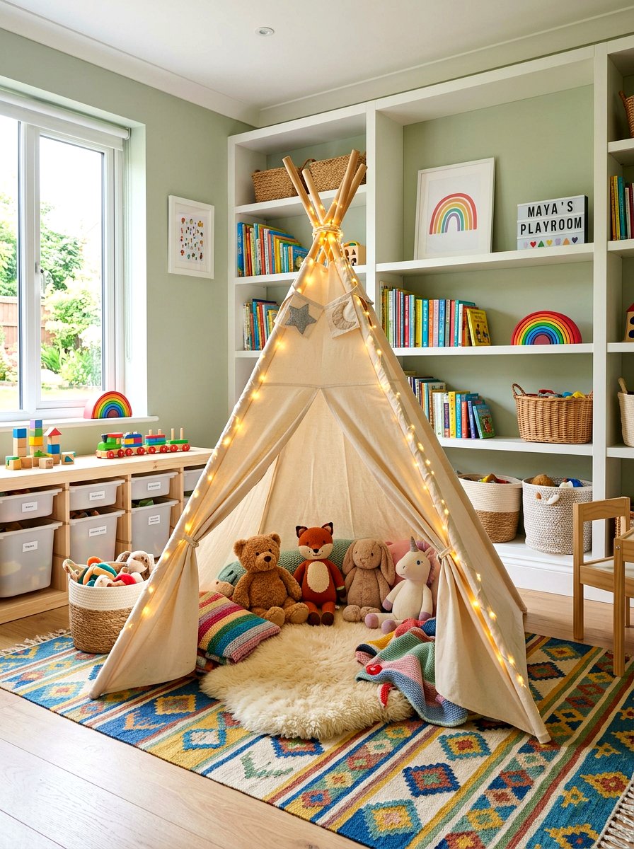 Kids Teepee Tent Light - 25 Spring Fairy Light Ideas
