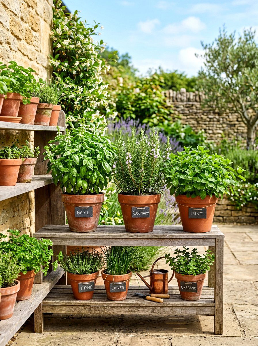Kitchen Herb Garden - 25 Spring Backyard Decor Ideas