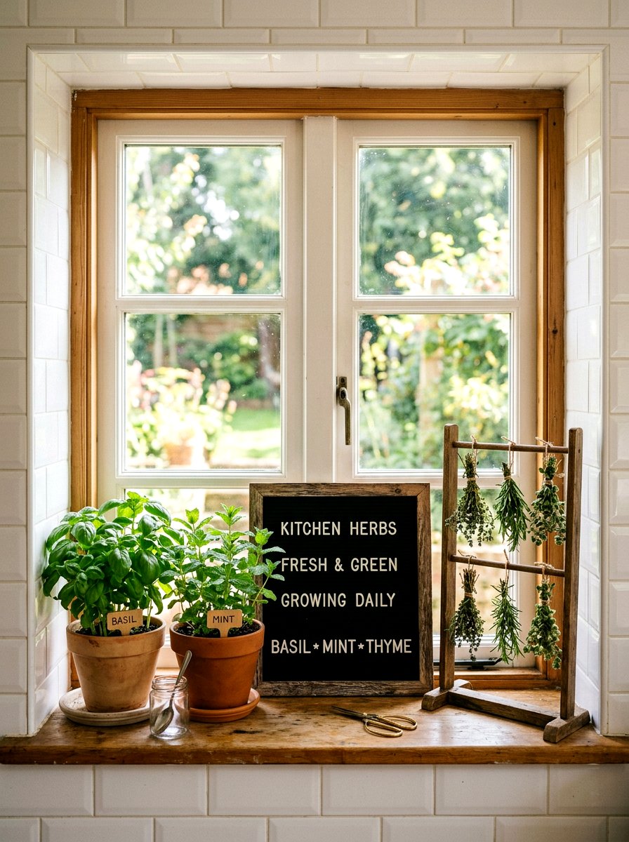 Kitchen Herb Garden - 25 Spring Letter Board Ideas