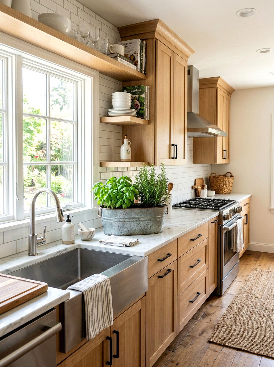 Kitchen Herb Garden - 25 Spring Galvanized Tub Decor Ideas