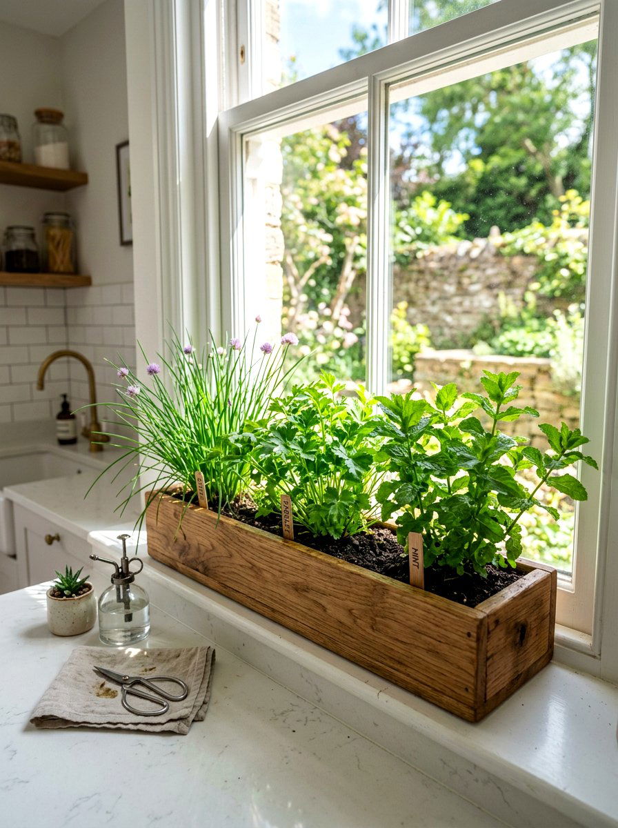 Kitchen Herb Planters - 25 Spring Potted Plant Ideas
