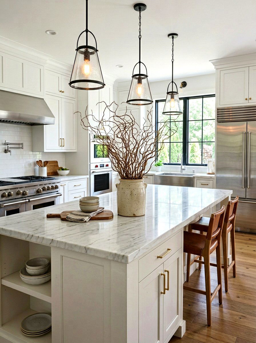 Kitchen Island Arrangement - 25 Spring Curly Willow Branch Ideas