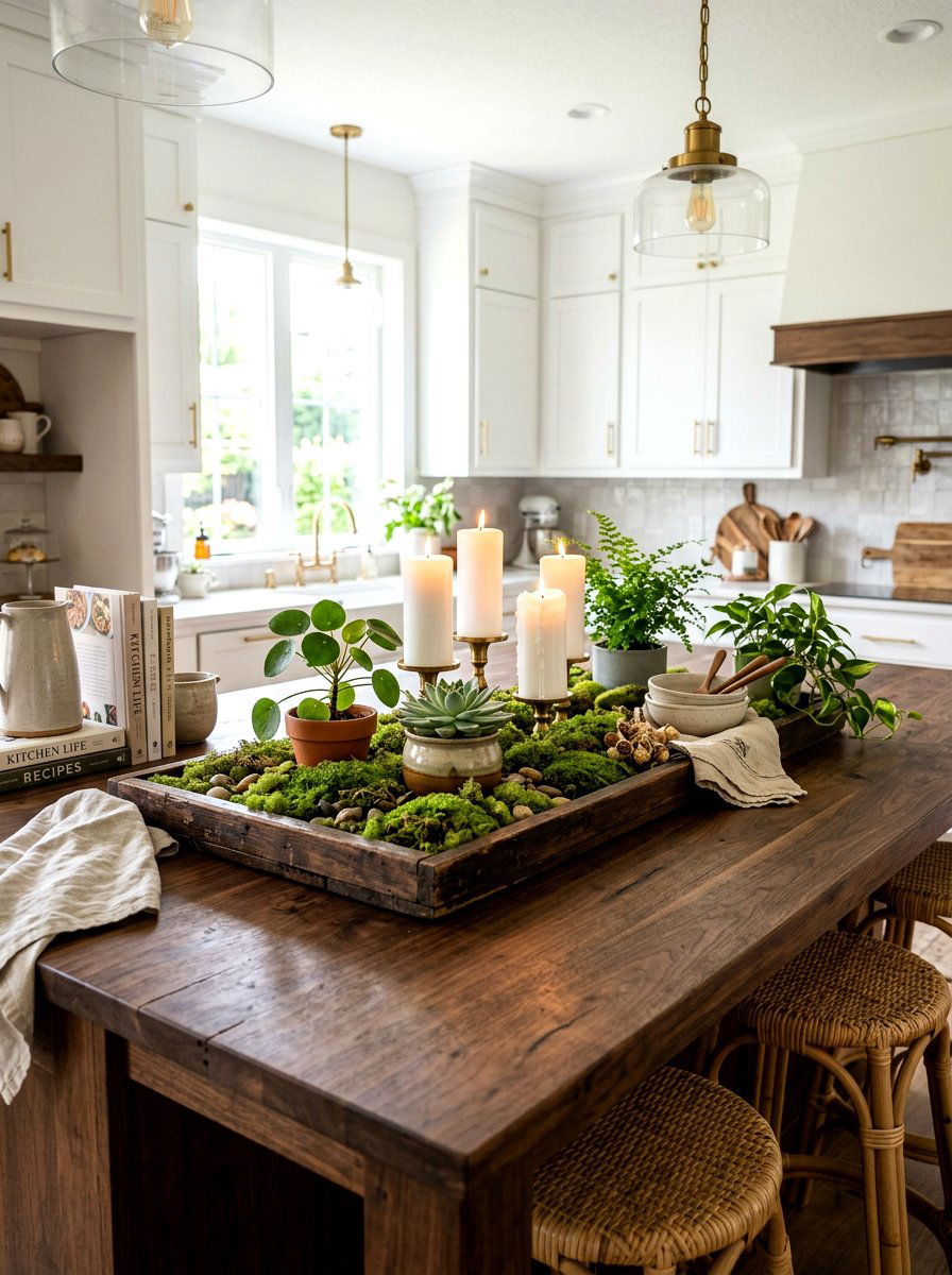 Kitchen Island Centerpiece - 25 Spring Kitchen Decor Ideas