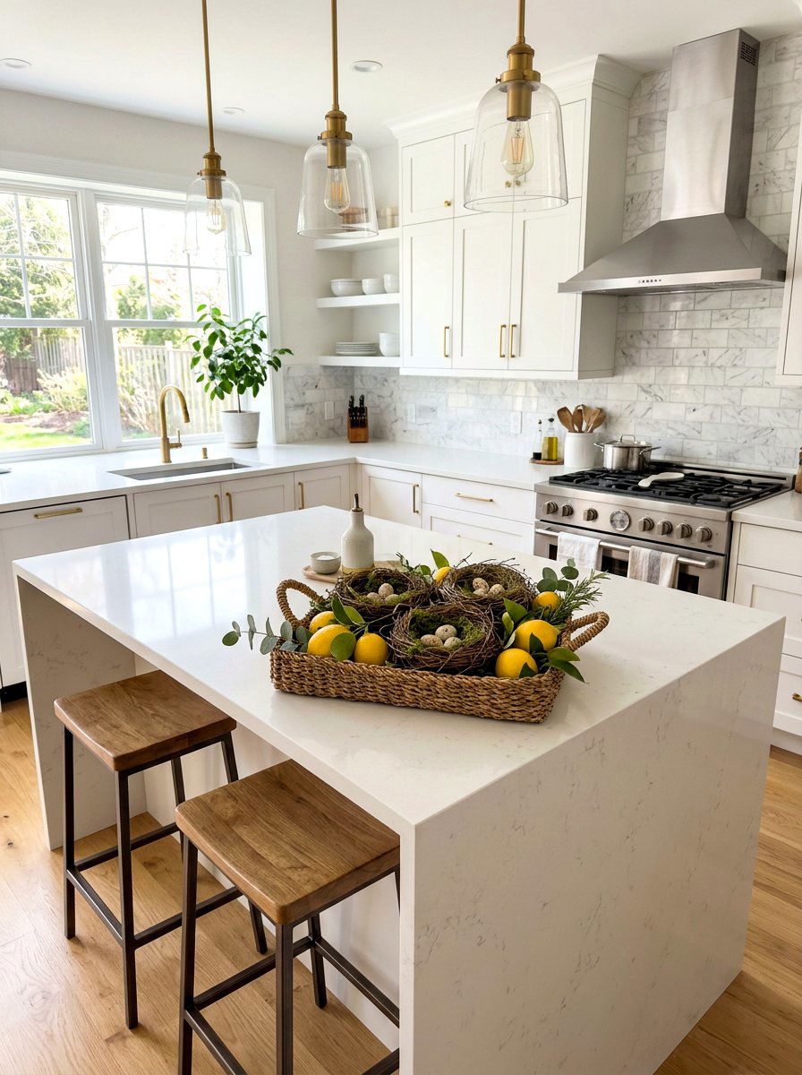 Kitchen Island Centerpiece - 25 Spring Bird Nest Decor Ideas