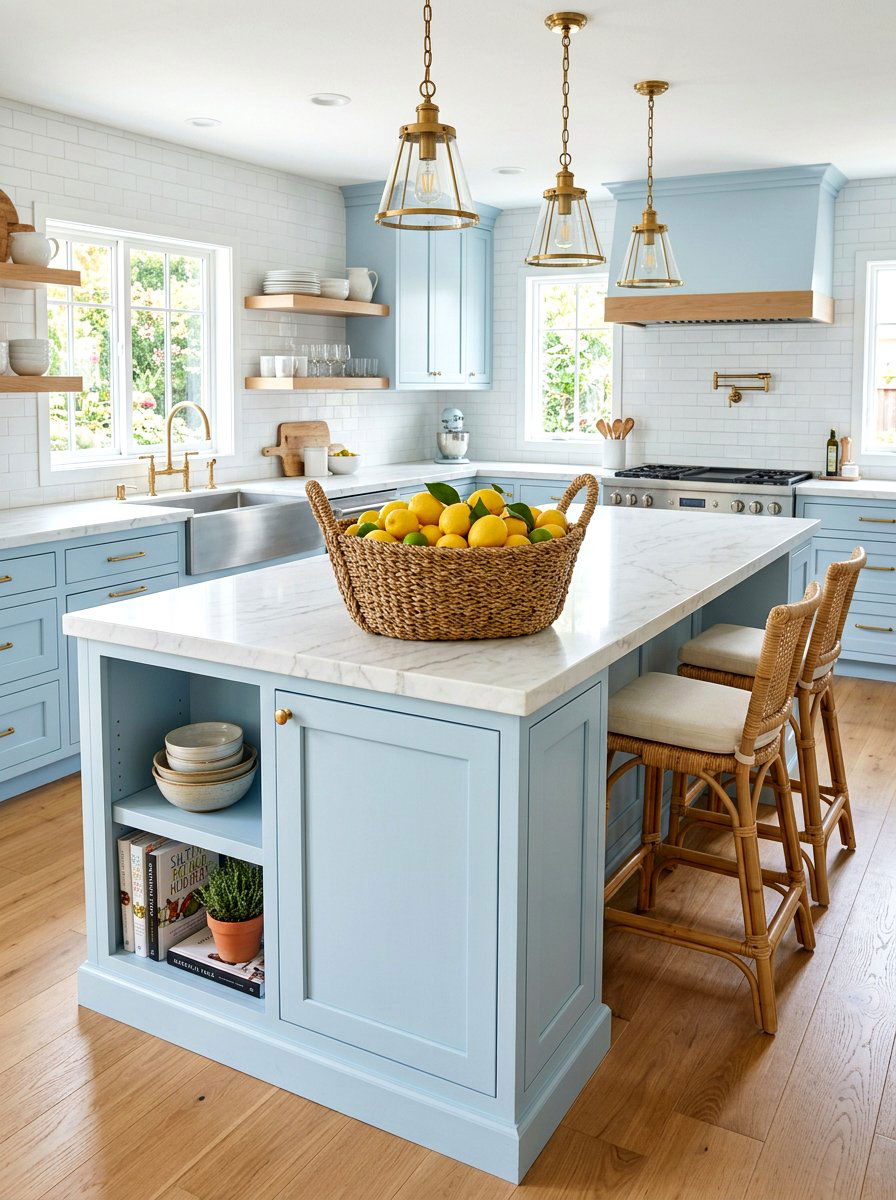 Kitchen Island Fruit Basket - 25 Spring Seagrass Basket Decor Ideas