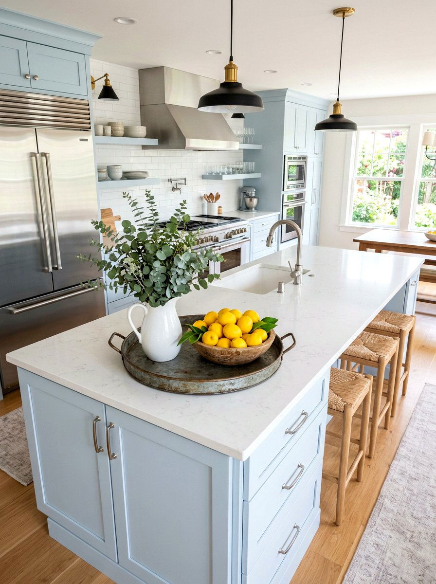 Kitchen Island Spring Tray - 25 Spring Decorative Tray Ideas