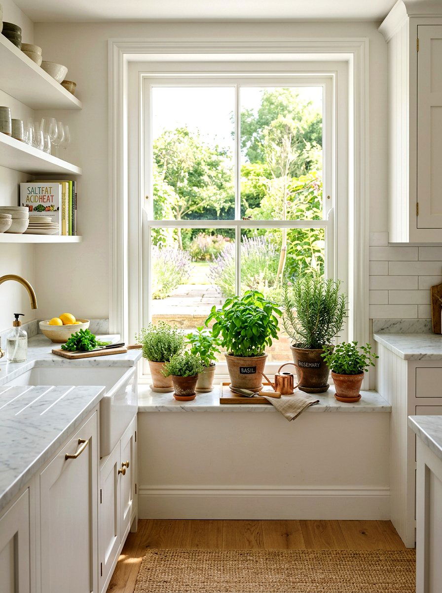 Kitchen Window Herb Garden - 25 Spring Window Display Ideas