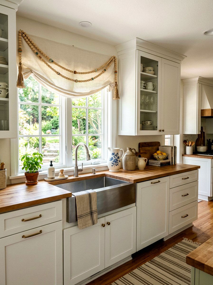 Kitchen bead garland - 25 Spring Wooden Bead Garland Ideas