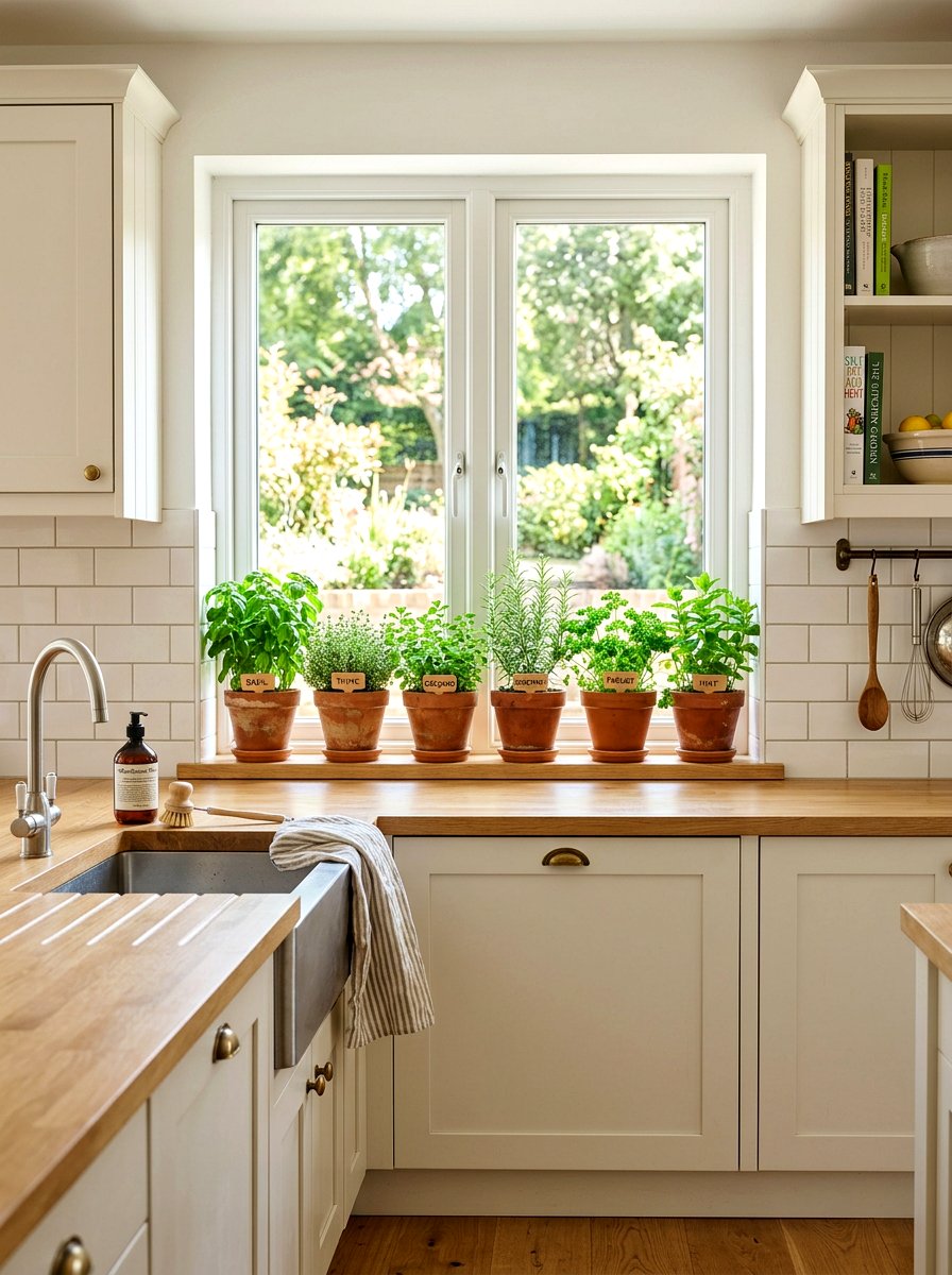 Kitchen herb garden - 25 Spring Decorating Tips for Small Spaces