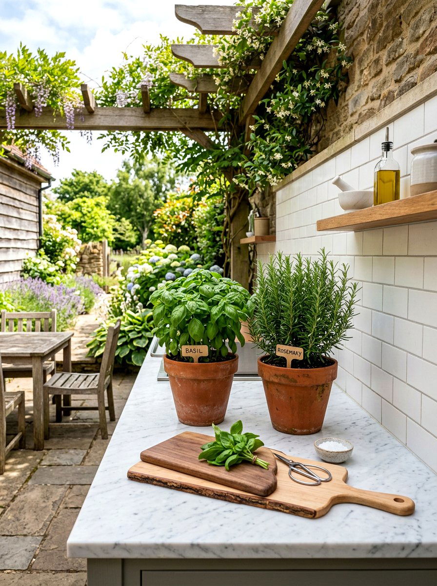 Kitchen herb garden - 25 Spring Indoor Plant Ideas