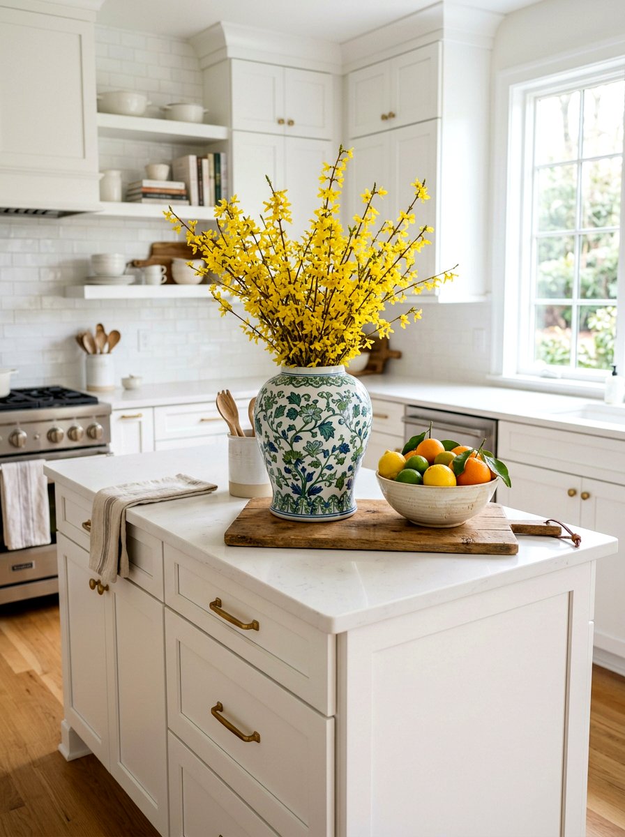 Kitchen island ginger jar centerpiece - 25 Spring Ginger Jar Decor Ideas