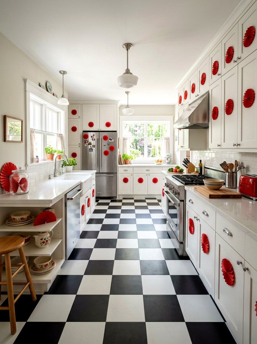 Kitchen paper fan accent - 25 Spring Paper Fan Decor Ideas